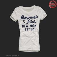 dames abercrombie fitch korte tees est 92 wit Store Den Haag 054z9836